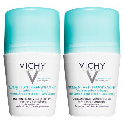 Image VICHY DEODORANT ANTI TRANSPIRANT INTENSE BILLE 50ML LOT DE 2