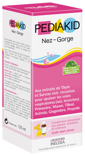 Image Pediakid Nez-Gorge Sirop 125ml