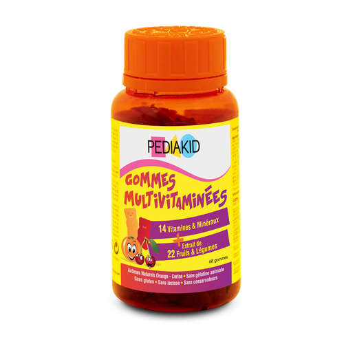 Image PEDIAKID GOMMES MULTIVITAMINEES 60